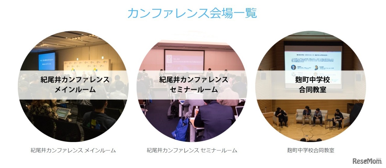 カンファレンス会場一覧