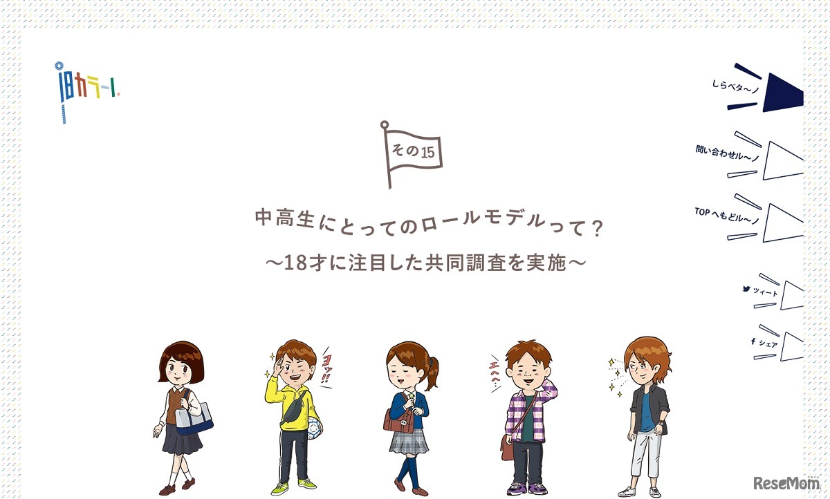 情報発信サイト「18カラ～ノ、」