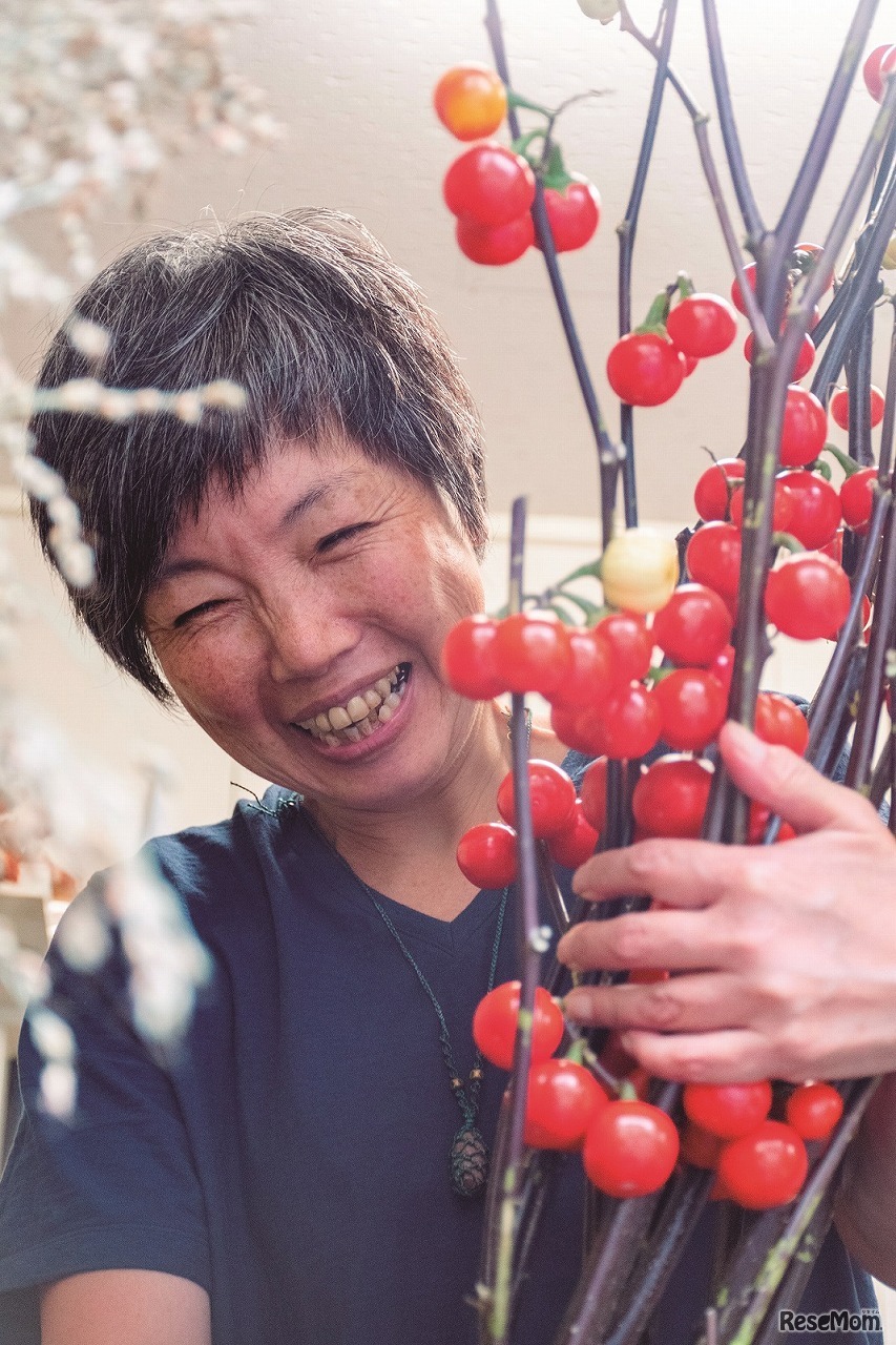 古川由佳さんの作品「笑顔の絶えない花屋さん」