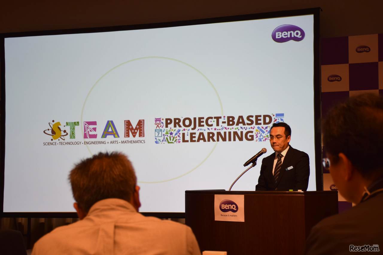 教育市場向けソリューションの説明を行うベンキューアジアパシフィック社長のJeffrey Liang氏