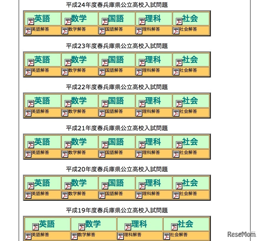 兵庫県公立高校案内