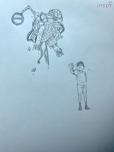 0.7mm（線画下描き）Cさん画