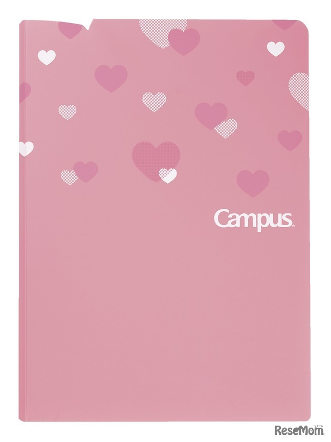 キャンパス プリントファイル（見開きタイプ／ライトピンク）