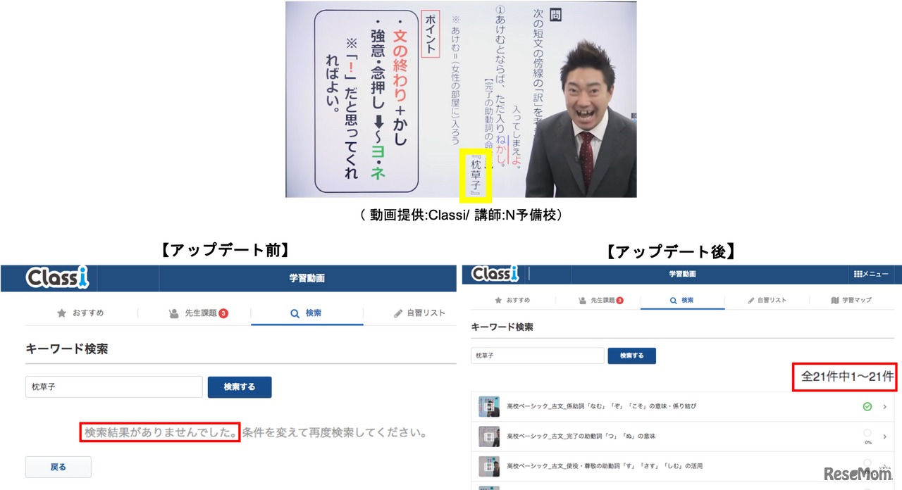 講師の「板書」で動画を検索