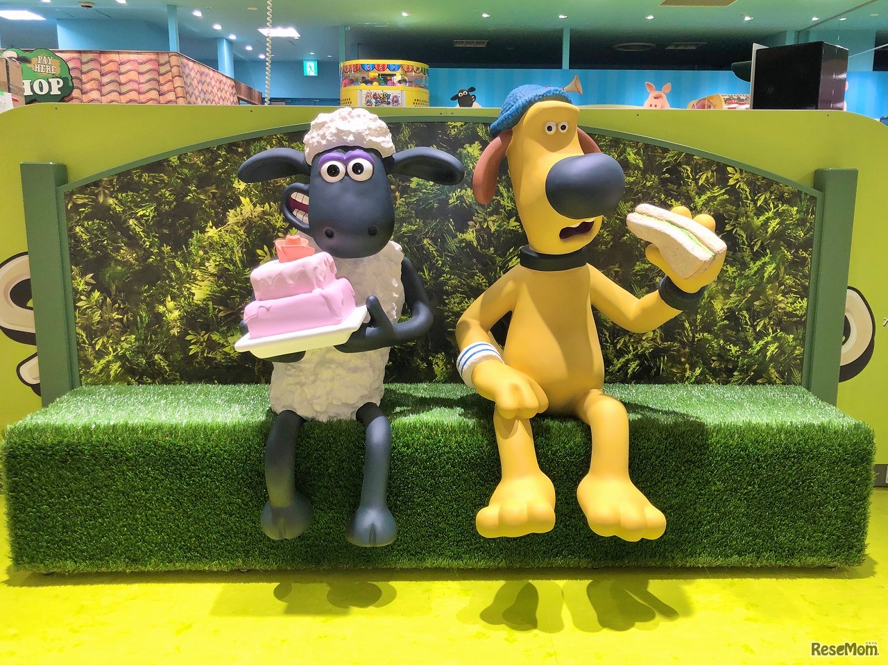 店内イメージ（フォトスポット）　(c) Aardman Animations Ltd 2019