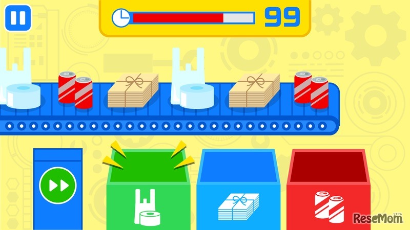 「プラレール エコレールタワーをつくろう！」ゲーム画面　(c) TOMY IBIS Co.,Ltd.　(c) WAO CORPORATION.All Rights　Reserved.　(c) TOMY