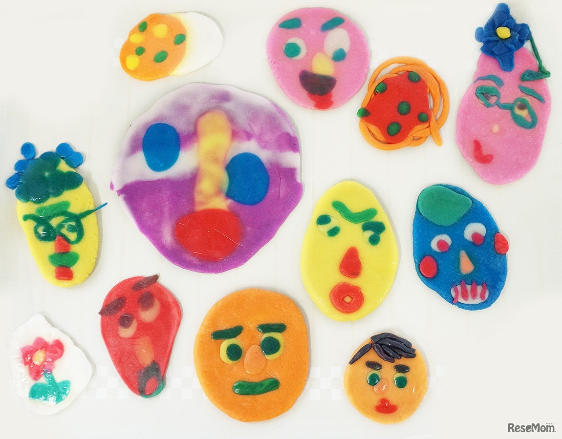 「かんてんねんどで福笑い」イメージ