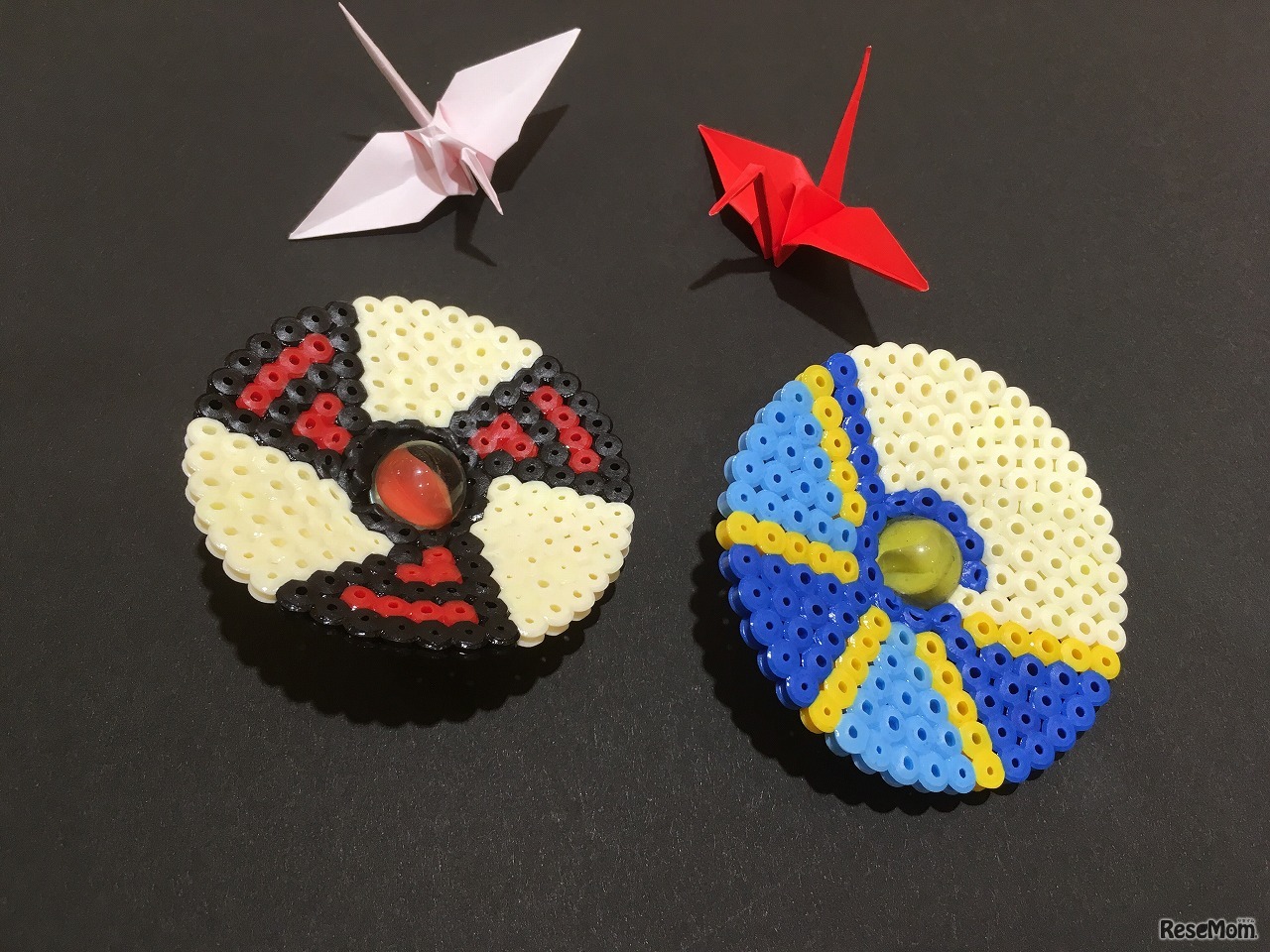 「ハマビーズでオリジナルこまづくり」イメージ