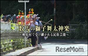 数馬の獅子舞太神楽 檜原村で受け継がれる民俗芸能