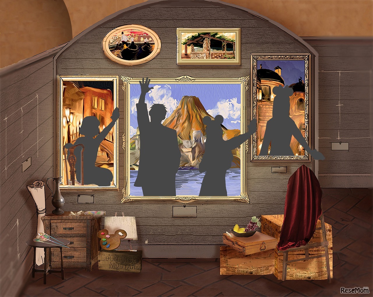 「ポンテ・ヴェッキオ」に画家のアトリエをイメージしたフォトポイント（写真はイメージ）　(c) Disney