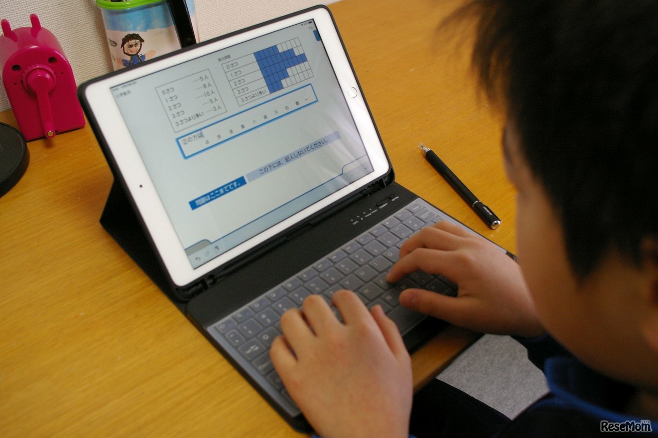 外付けキーボードからも入力できる