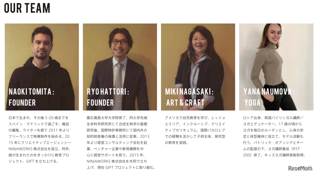 GIFT SCHOOLの講師・スタッフ