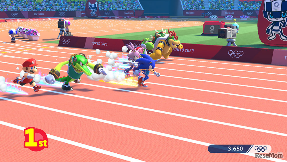 マリオ&ソニック AT 東京2020オリンピック　TM IOC/TOKYO2020/USOC 36USC220506.　(c) 2019 IOC. All Rights Reserved.　(c) NINTENDO.　(c) SEGA.