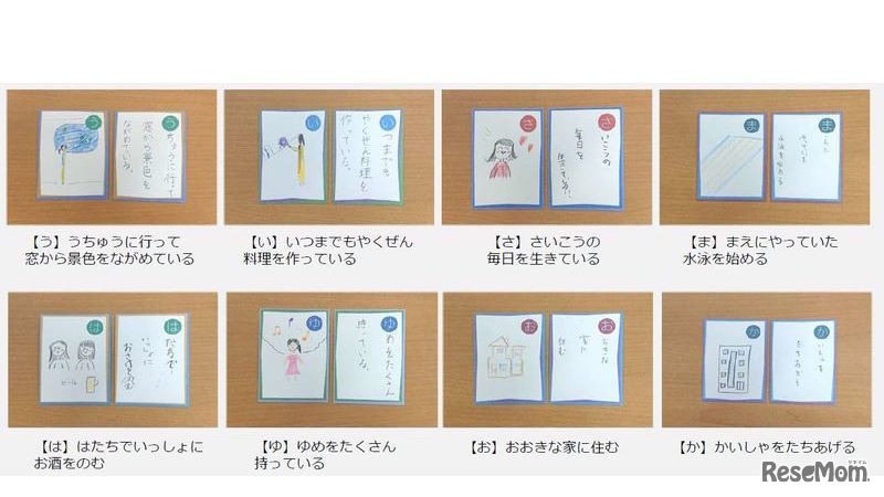 撮影時に子どもたちが想像した「親の未来」