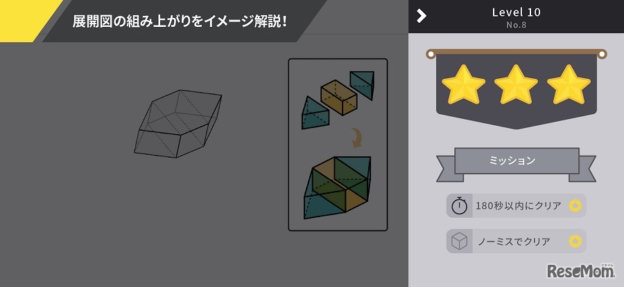 展開図の組み上がりをイメージ解説