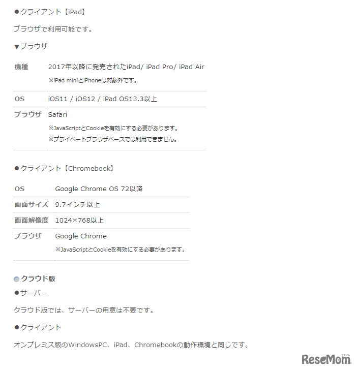 「ジャストスマイル ドリル」動作環境2