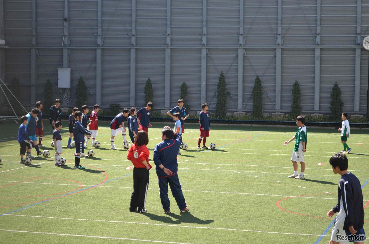 ポストシュートの練習