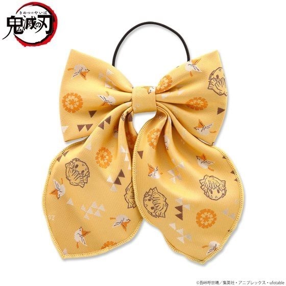 「鬼滅の刃　モチーフ総柄リボンヘアゴム」1,540円（税込）（C）吾峠呼世晴／集英社・アニプレックス・ufotable