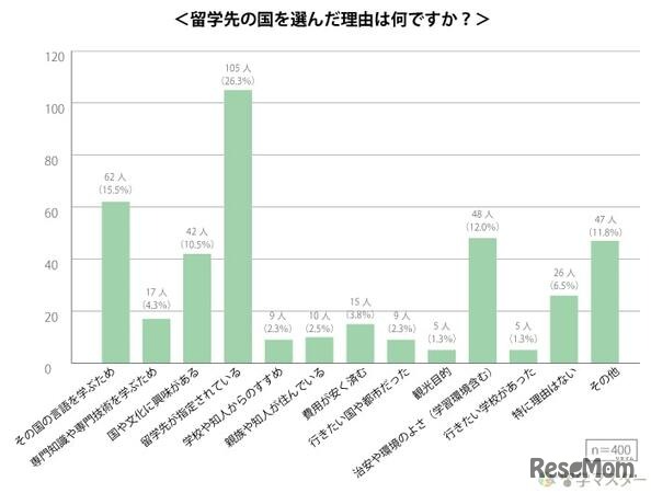 留学先の国を選んだ理由