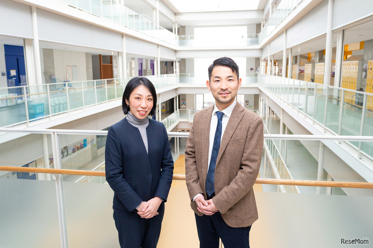 左から工学院大学附属中学校・高等学校 中川千穂教諭、高橋一也教頭