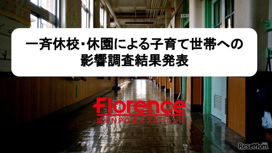 一斉休校・休園による子育て世帯への影響調査