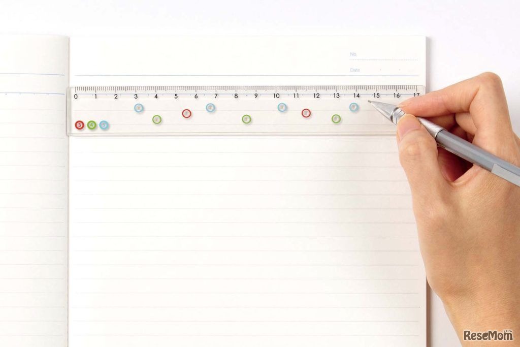 きれいにスピーディにノートを分割できるワザあり定規