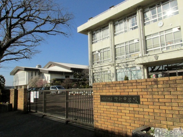 公開授業が行われた相模原市立清新中学校