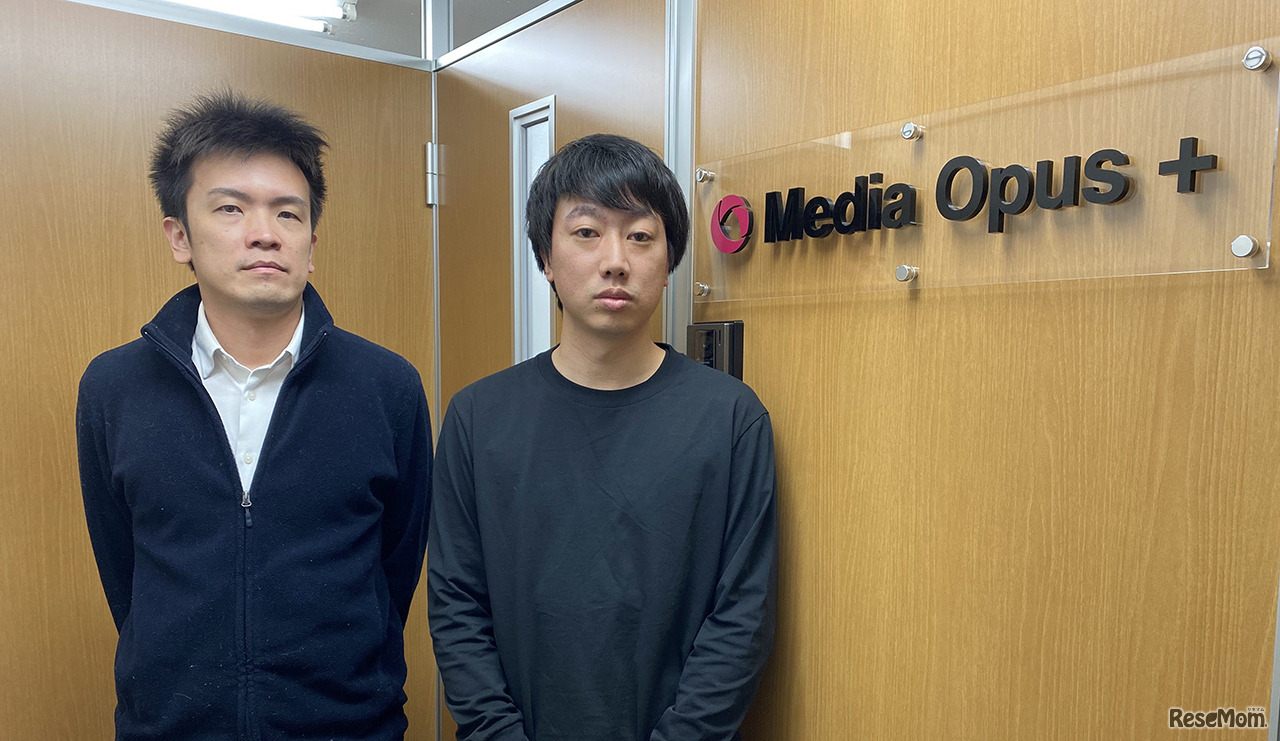 MOPの石居ディレクター、福井チーフ（左から）