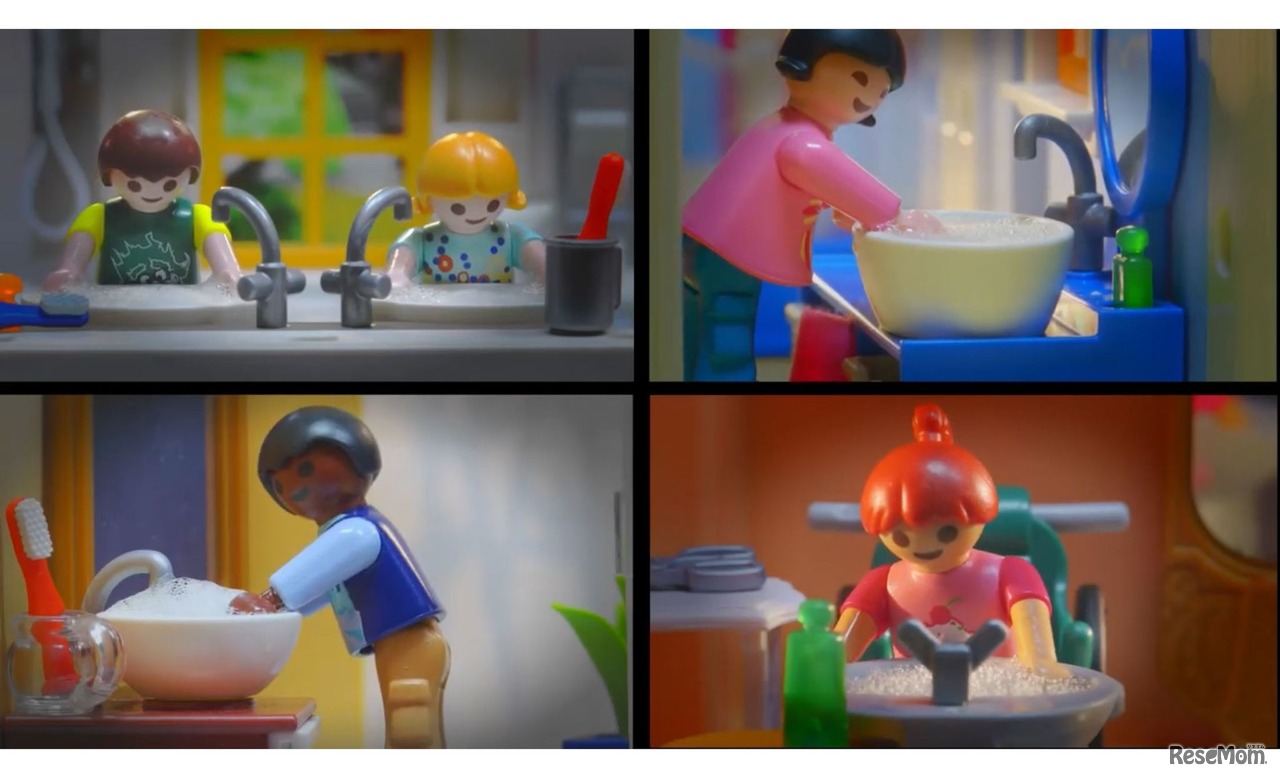 「コロナウイルスってなぁに篇」　（C）PLAYMOBILE