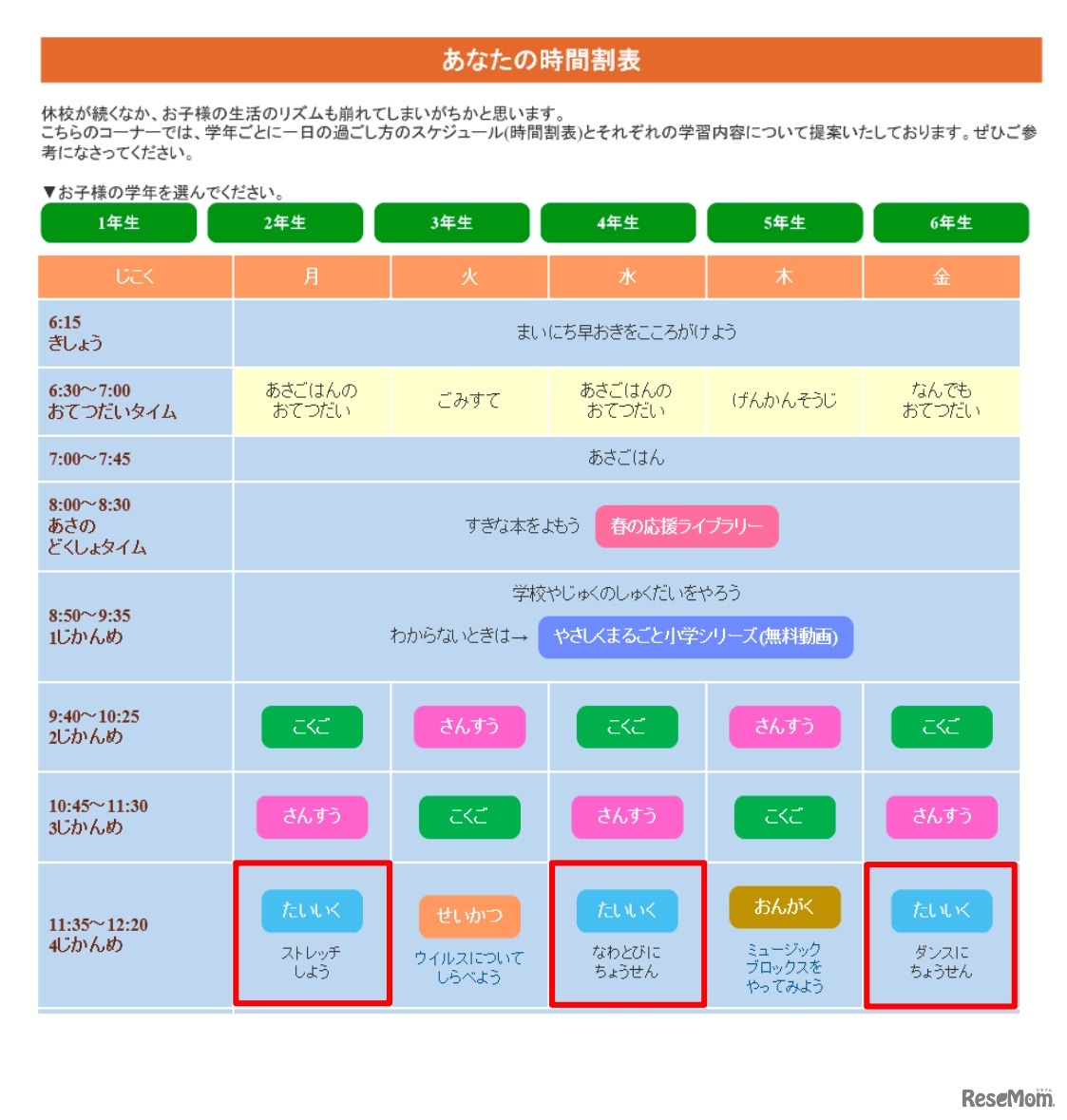 あなたのじかんわりひょう