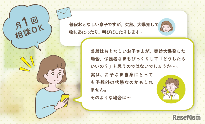 メールで専門家への個別ケース相談