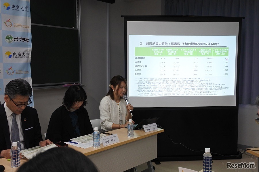 調査結果発表のようす