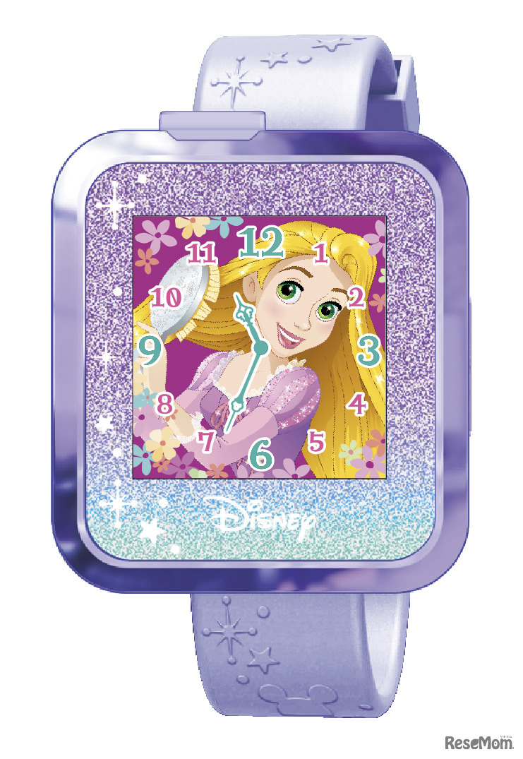ディズニー＆ディズニー／ピクサーキャラクター マジカルスマートウォッチ（パープル）