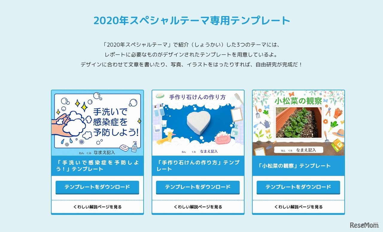 2020年スペシャルテーマ専用テンプレート