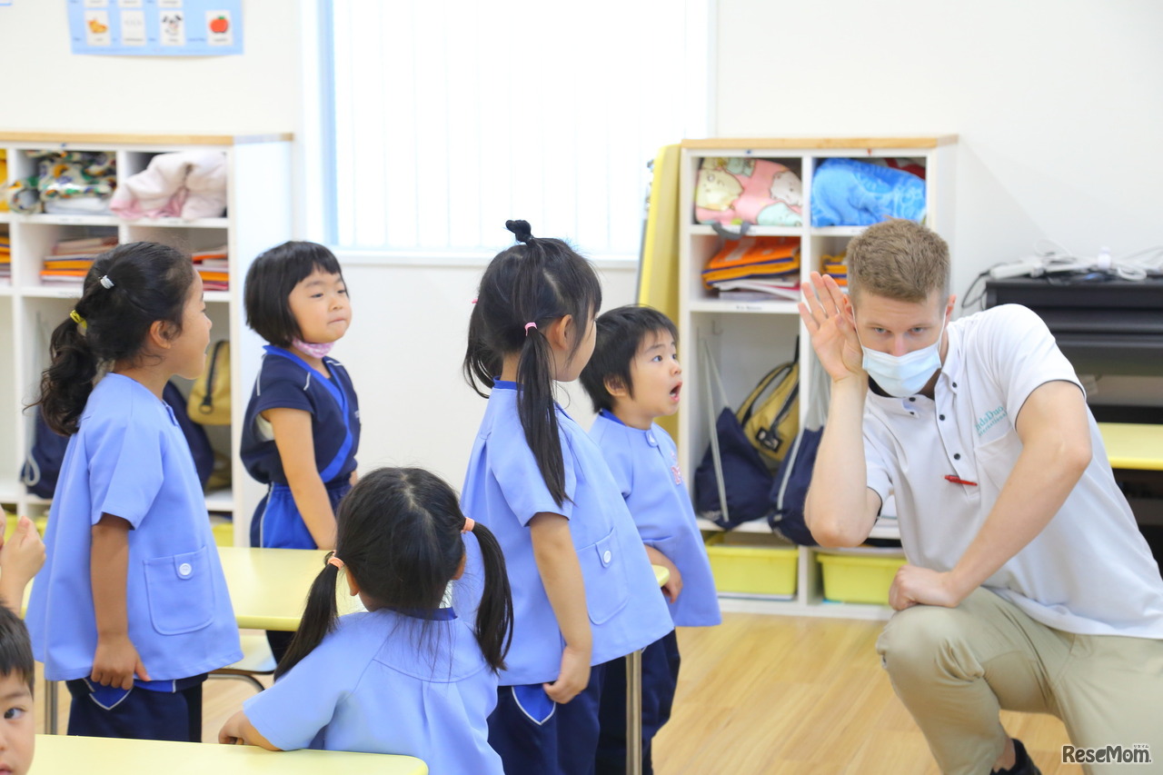 年中のPhonicsの授業。Phonicsの授業は4年間通じて行われる