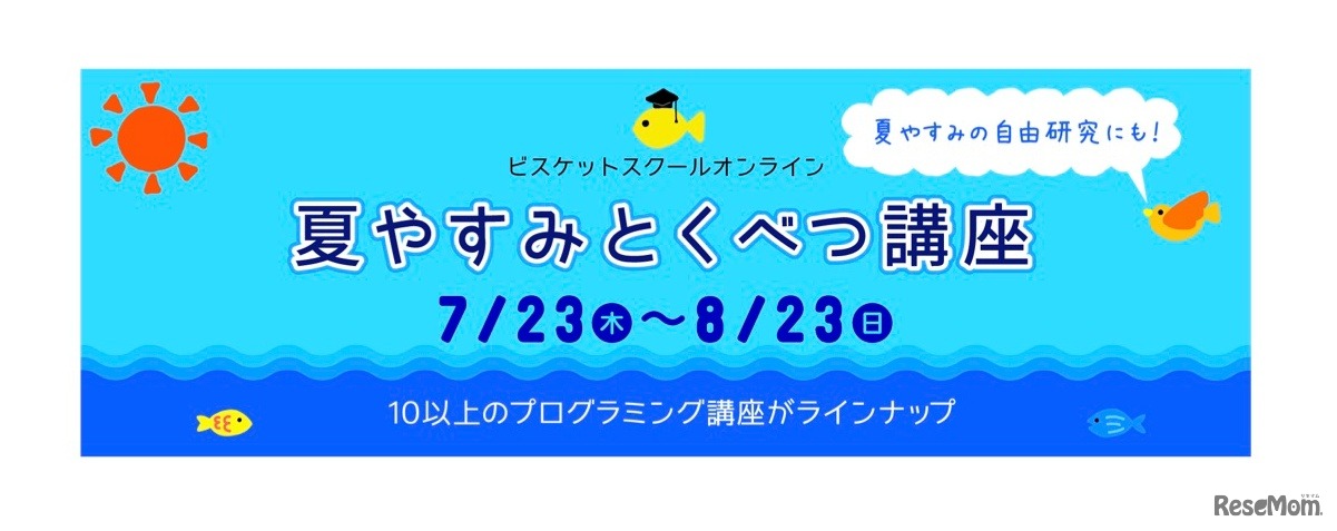 ビスケットスクール「夏やすみとくべつ講座」