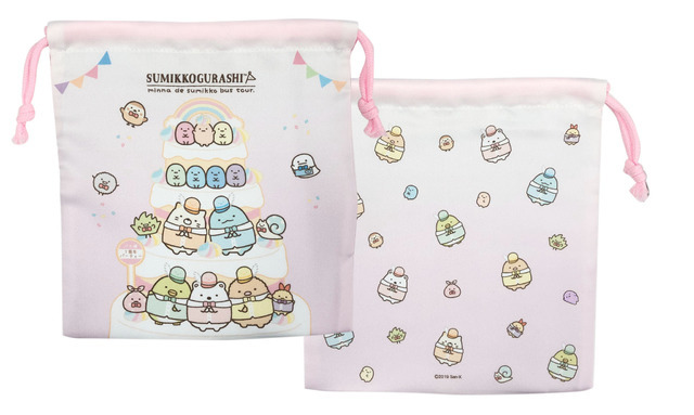 「マシュマロ入り巾着（7周年ケーキ、10個入り）」※お一人様５点限り・990円（税込）（C）2020 San-X Co., Ltd. All Rights Reserved.