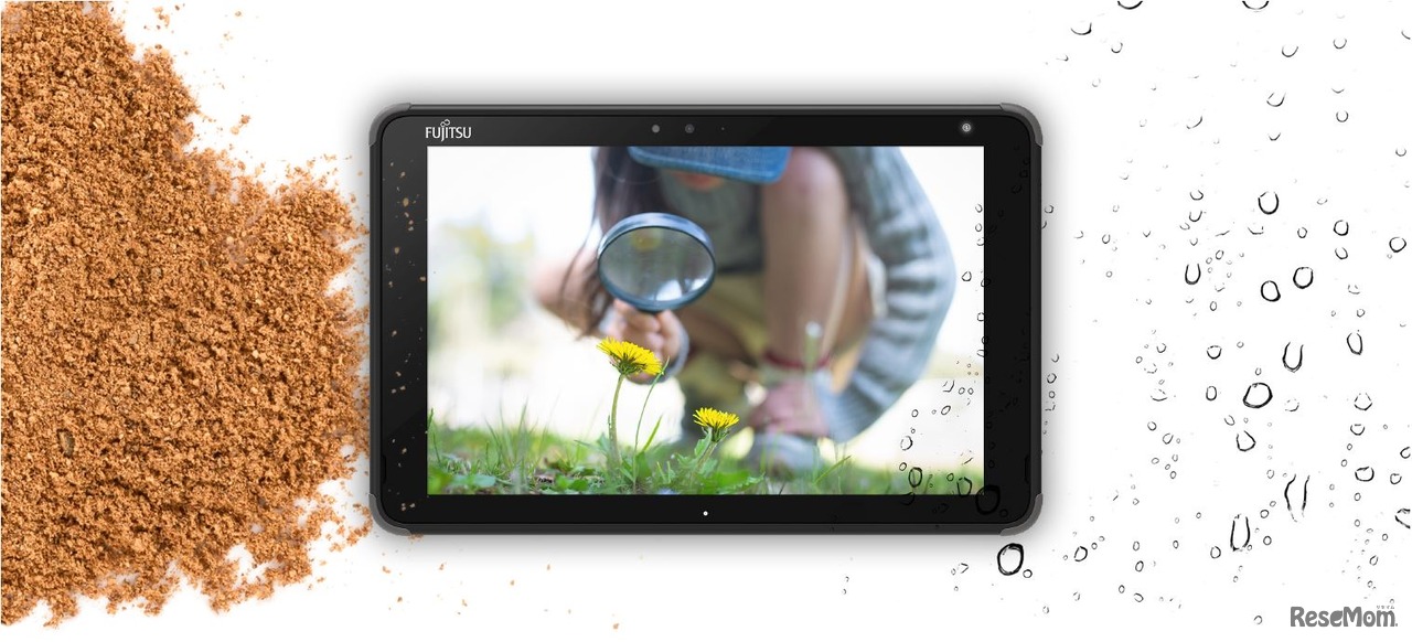 突然の雨や埃っぽい屋外でも安心して使える防滴・防塵設計