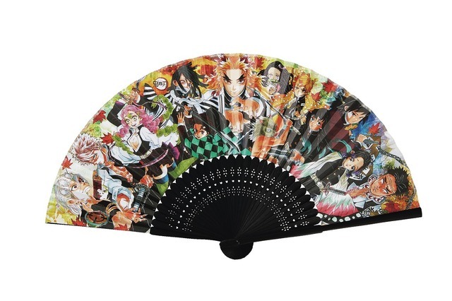 「『鬼滅の刃』アニメ劇場版公開記念集英社連合企画」ＢＡＩＬＡ11 月号「推しキャラいっぱい！尊さ渋滞!『鬼滅の刃』原作カラー扇子」（C）吾峠呼世晴／集英社