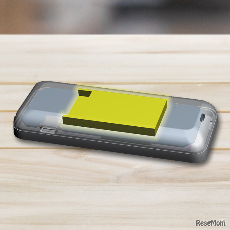 非発火型のバッテリーを採用