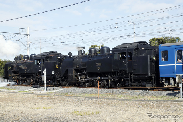 東武C11 325＋C11 207重連