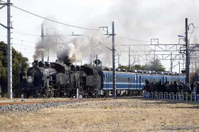 東武C11 325＋C11 207重連