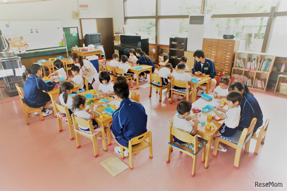 保育体験のようす（1年生）