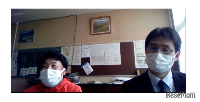 小木曽先生（英語）と柴田先生（数学）