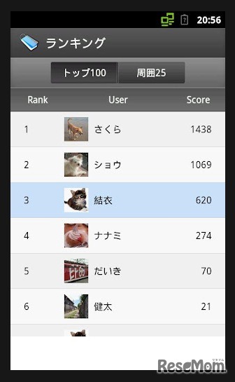 ランキング