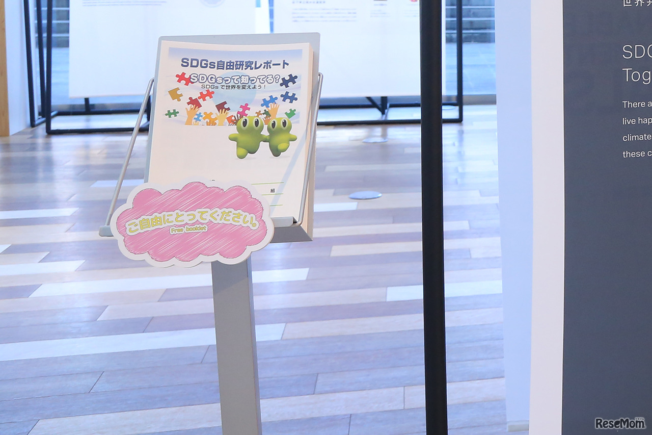 「SDGs自由研究レポート」が提供されている