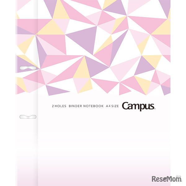 限定柄キャンパス プリントもとじやすい2穴ルーズリーフバインダー（クリスタル）