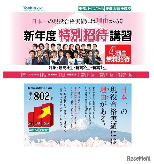 新年度特別招待講習