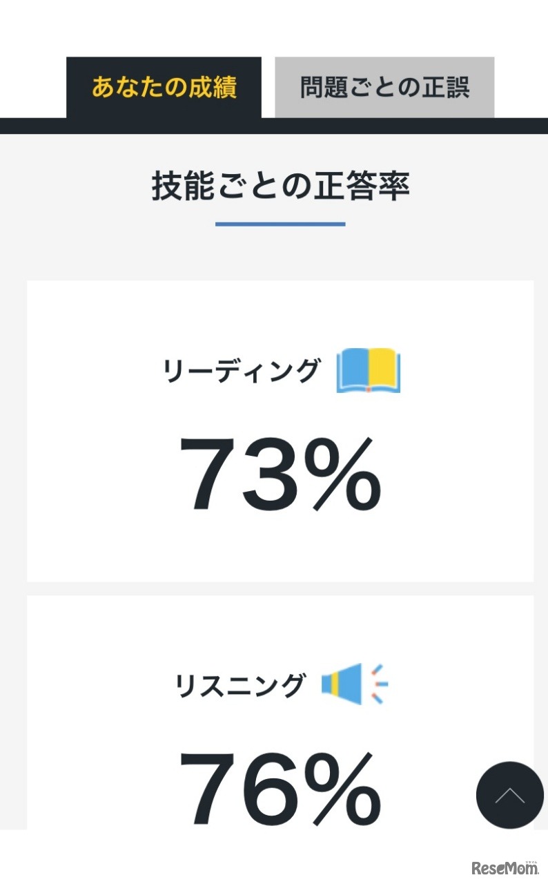 英検一次試験 解答速報サービス　利用イメージ