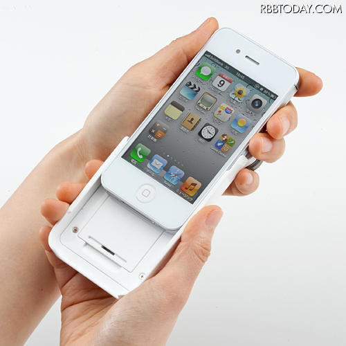 iPhoneへの装着イメージ